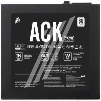 блок питания 1STPLAYER ACK 750W HA-750AC2 Черный