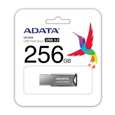 флешка A-Data 256GB UV350 Gray Серебристый