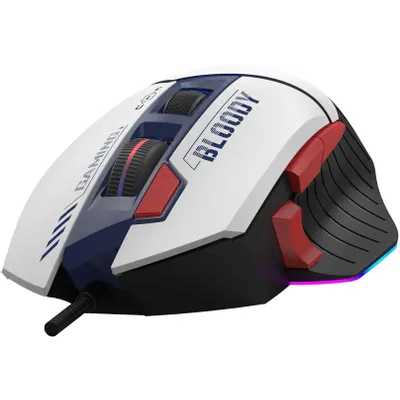 мышь A4Tech Bloody W95 Max Sports Blue/White Белый-синий