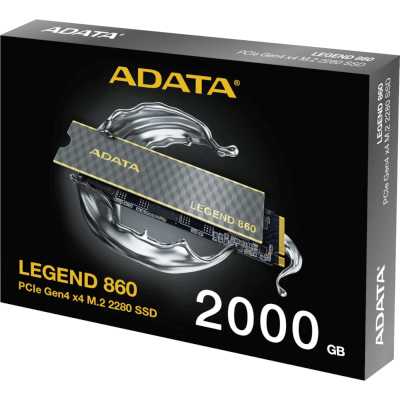 SSD диск ADATA Legend 860 2Tb SLEG-860-2000GCS Серый