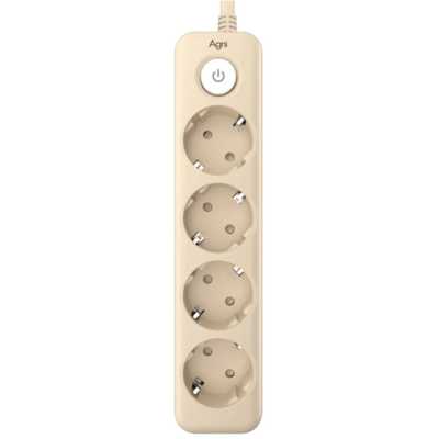 сетевой фильтр AGNI TP-FD4E-2m-ivory слоновая кость