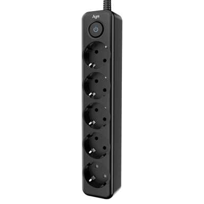 сетевой фильтр AGNI TP-FD5E-2m-black черный