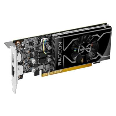 видеокарта ASRock AMD Radeon RX 6400 Low Profile 4GB