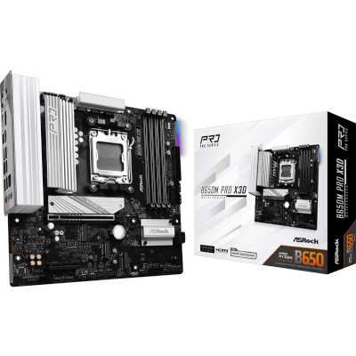 материнская плата ASRock B650M Pro X3D Черный