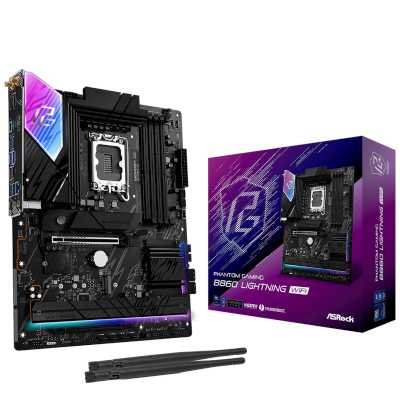 материнская плата ASRock B860 Lightning WiFi Черный