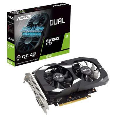 видеокарта ASUS nVidia GeForce GTX 1650 4Gb DUAL-GTX1650-O4GD6-P-V2