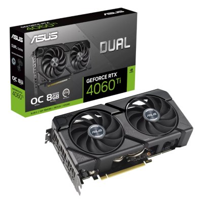 видеокарта ASUS nVidia GeForce RTX 4060 Ti 8Gb DUAL-RTX4060TI-O8G-EVO