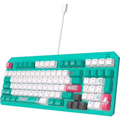 клавиатура ASUS TUF Gaming K3 Gen II Hatsune Miku Edition 90MP0460-BKRA30 Бирюзовый