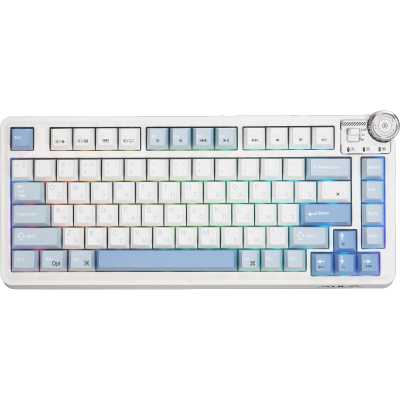 клавиатура AULA AU75 6978080506443 Белый-голубой