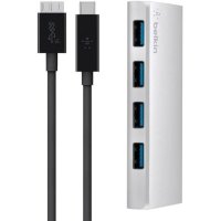 разветвитель USB Belkin F4U088vf серебристый