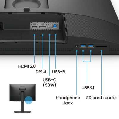 монитор Benq SW242Q Темно-серый