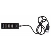 разветвитель USB Buro BU-HUB4-0.5L-U2.0 черный