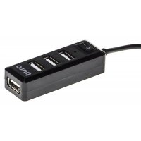 разветвитель USB Buro BU-HUB4-0.5L-U2.0 черный