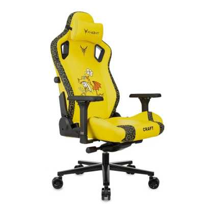 игровое кресло Бюрократ Knight Craft Dragon Yellow желтый