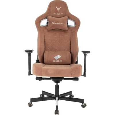 игровое кресло Бюрократ KNIGHT HUNTER VELV90 светло-коричневый