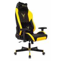игровое кресло Бюрократ KNIGHT NEON YELLOW черно-желтый