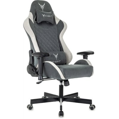игровое кресло Бюрократ KNIGHT REGAL FABR-GR серый