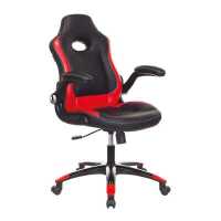 игровое кресло Бюрократ VIKING-1N-BL-RED черно-красный