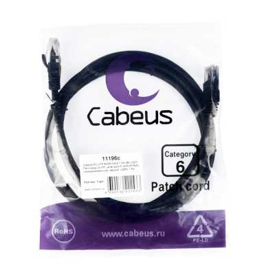 патч-корд Cabeus PC-UTP-RJ45-Cat.6-1.5m-BK-LSZH