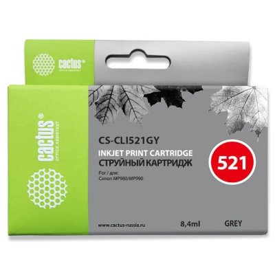 картридж Cactus CS-CLI521GY серый