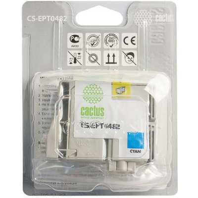 картридж Cactus CS-EPT0482 голубой