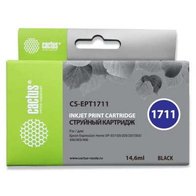 картридж Cactus CS-EPT1711 черный