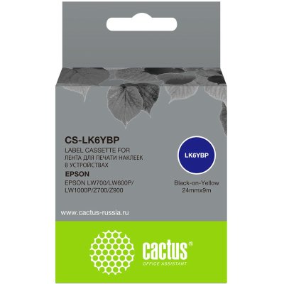 картридж Cactus CS-LK6YBP черный