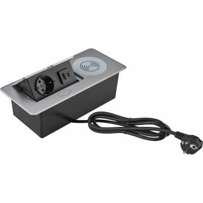 розетка для столешницы Cactus CS-SOCKET-USBA/C-WLESS