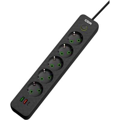сетевой фильтр CBR CSF SP-5-2A1C-030M-B Black черный