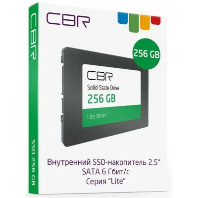 SSD диск CBR Lite 256Gb SSD-256GB-2.5-LT22 Черный