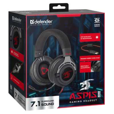 гарнитура Defender Aspis Pro Black 64221
