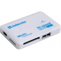 разветвитель USB Defender Combo Tiny белый