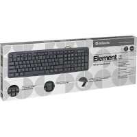 клавиатура Defender Element HB-520 Black USB Черный