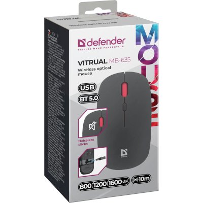 мышь Defender Vitrual MB-635 Black Черный