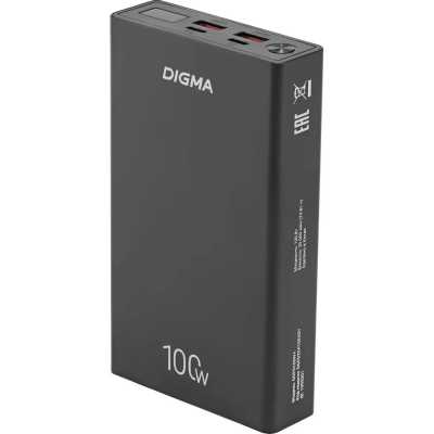 внешний аккумулятор Digma DGPD20A100ABK