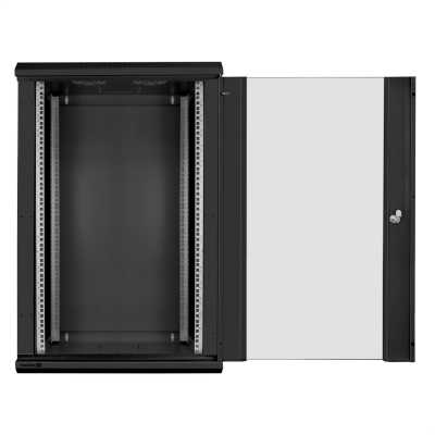 телекоммуникационный шкаф ExeGate EC-WM-18U.450.G.BLACK EX300258RUS Черный