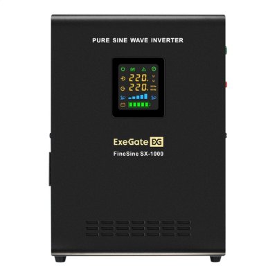 ИБП ExeGate FineSine SX-1000.LCD.AVR.2SH EX296555RUS