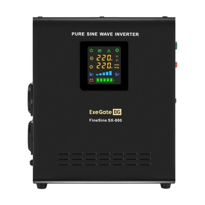 ИБП ExeGate FineSine SX-800.LCD.AVR.2SH Черный