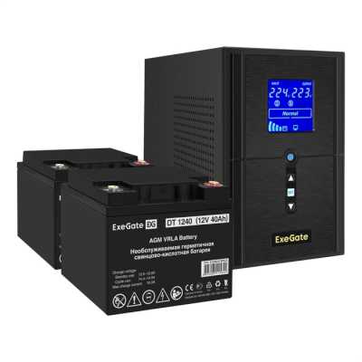 ИБП ExeGate SineTower SZ-1500.LCD.AVR.2SH.1C13.USB EX296816RUS