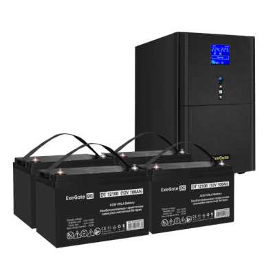 комплект ИБП ExeGate SineTower SZ-5000.LCD.AVR.2SH.1C13.T.RJ.USB EX296896RUS