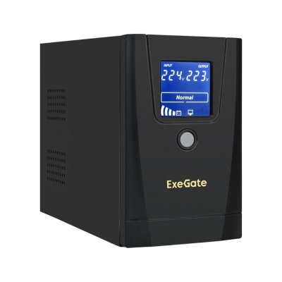 ИБП ExeGate SpecialPro Smart LLB-650.LCD.AVR.1SH.2C13.RJ.USB Черный