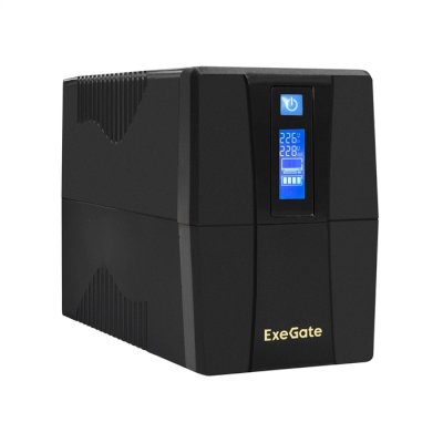 ИБП ExeGate SpecialPro Smart LLB-650.LCD.AVR.4C13.RJ.USB Черный