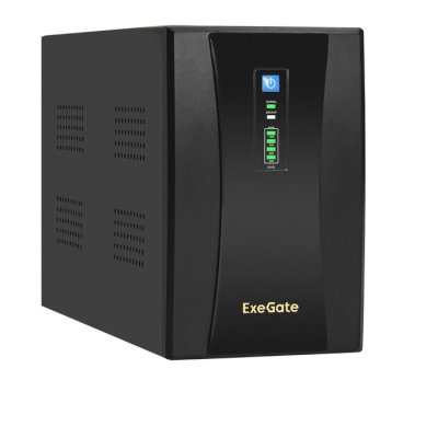 ИБП ExeGate SpecialPro UNB-2000.LED.AVR.2SH.RJ.USB Черный