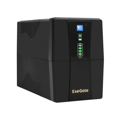 ИБП ExeGate SpecialPro UNB-650.LED.AVR.4C13.RJ.USB Черный