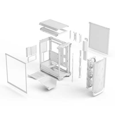 корпус Fractal Design Meshify 3 RGB TG Clear Tint White FD-C-MES3A-07