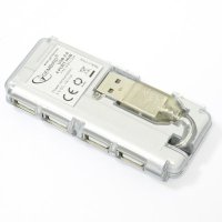 разветвитель USB Gembird UHB-C244 серый
