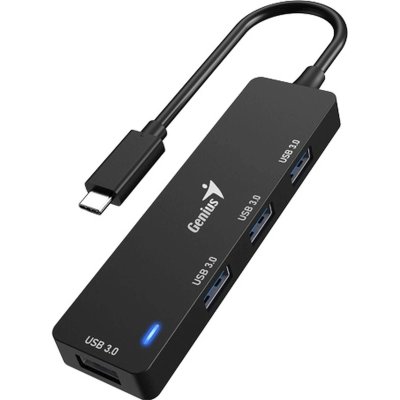 разветвитель USB Genius UH-400 Black черный