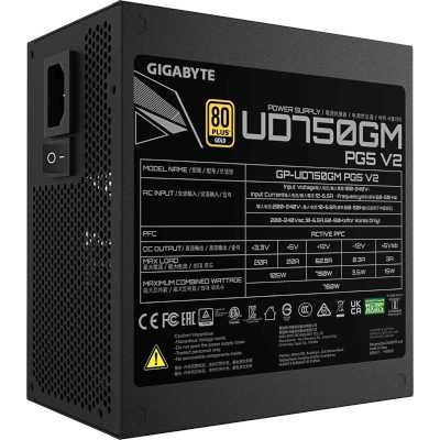 блок питания GigaByte 750W GP-UD750GM PG5 V2 Черный