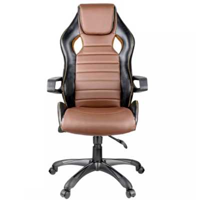 игровое кресло Helmi Drift Black/Brown/Orange