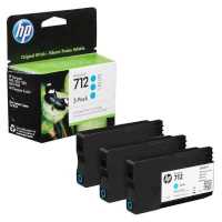 картридж HP 712 3-Pack 3ED77A голубой
